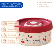 CLARAVA Stainless Steel Lunch Box Microwave Heating Food Storage ContainerLunch Box Student Office W