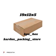 Cardboard box packing 19x12x5