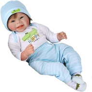 Búp Bê Tái Sinh Thân Gòn Mềm Mại Bé Trai Cười 2 Răng 55 cm 22 inch NPK Reborn Vinyl Doll PVN4416