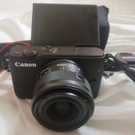 （二手）CANON EOS M10 +15-45mm 高清 美顏 翻轉觸控屏 內置WiFi與NFC 微單相機 旅行 Camera 95% NEW（銀/黑）