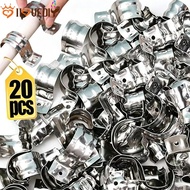 Overhead Floor Wiring Pipe Clamps | Stainless Steel Single-Sided Mounts 4 Sizes, 20PCS Set for Home 