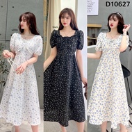 Emilia Wrinkle Texture Floral Dress D10627