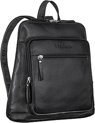 STILORD 'Camden' Leather Backpack Daypack Ladies and Men Laptop Backpack 13.3 inches Work Bag Ladies