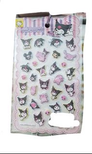 (包平郵) Sanrio，Kuromi sticker, 貼紙