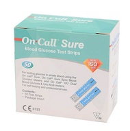 แผ่นตรวจน้ำตาล On Call® Sure 50 test สตริปตรวจเบาหวาน on call sure เยอรมัน