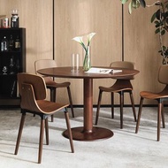 【D3原木家居】Niya 北美胡桃木餐桌 圓桌 實木桌