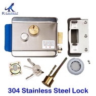 【WoW shop】 High Quality Electric Rim Lock Stainless Steel Electric mortise lock DC12V electromechani