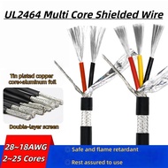 UL2464 Shielded Sensor Signal Cable AL Aluminum Foil Braided Tin-Plated Copper Multi-Core Wire Anti-