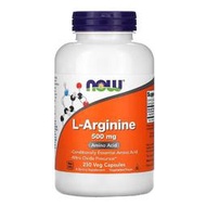 Now L-arginine 精氨酸 250顆