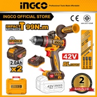 INGCO สว่านกระแทกไร้สาย 42V 99N.m  CIDLI429982