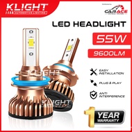 KLIGHT LED Headlight K7 6000K 55W | H4 H7 H11 HB3 9005 HB4 9006 Car LED Headlight Bulb LED Car Headl