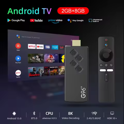 Artudatech G96 TV Stick Android13.0 2GB 8GB Dual-Band 4K Player Bluetooth Voice TV BOX