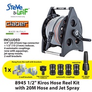 Claber Kiros Hose Reel Kit with 20m Hose and Jet Spray 8945