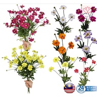 5 Head British Daisy Flower Artificial Flower Wedding Home Decoration Murah