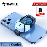 DAMILE เคสโทรศัพท์มือถือพัดลมระบายความร้อนเคสพัดลมระบายความร้อน USB H15สำหรับ IPhone Xiaomi Huawei