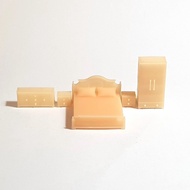 Classic Bedroom set scale 1-64 diorama miniature