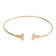 TIFFANY＆CO 18K黃金T Wire Bracelet手鐲