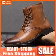 [New 2023] [COD] [Free Shipping] [Spot] New Martin Boots European Leather Shoes Large Size 38-48