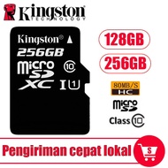 KINGSTON 64GB /128G/256GB/512GB Kartu Memori 80MB/S Ultra Microsd SD Micro SDHC Class 10 Memory TF Card