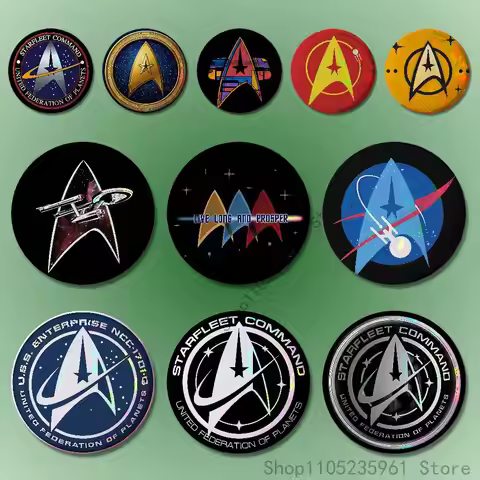 S-Star T-Trek 32mm 58mm 75mm 44mm 25mm Anime Badges Brooches DIY Pins Decorations Birthday Valentine