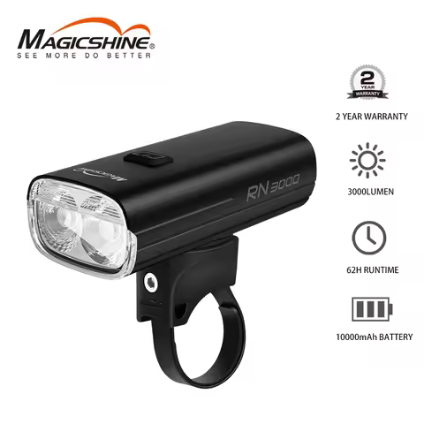 Magicshine RN3000 Bike Front Lights 3000 Lumens USB-C Rechargeable LED Bicycle Front Headlight High 