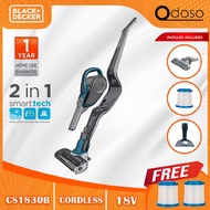 MAXEKO 🕊 BLACK + DECKER CS1830B-B1 2 IN 1 Stick Vacuum Dengan Sambungan Lantai & Aksesori Standard 1