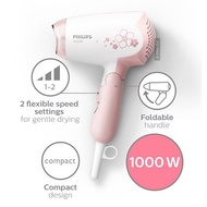 PHILIPS- DRYCARE ESSENTIAL HAIR DRYER - FOLDABLE HANDLE , HIGH POWER ,  2 PIN PLUG,   TWO YEAR WARRANTY BY PHILIPS