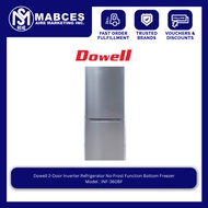 Dowell 2-Door Inverter Refrigerator No-Frost Function Bottom Freezer Model : INF-360BF