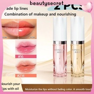 24h Shipping 2PCS HANJILIAN Lip Essence Oil Non-greasy Keep Long-term Water Tender Not Dry Moisturiz