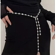 Belt Chain Metal Buckle ChainWanita for Dress Gamin Tunic Jeans