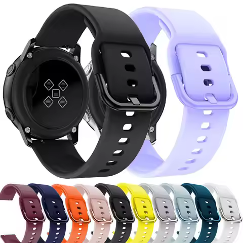 20mm 22mm Silicone Band For Samsung Galaxy Watch 3 41mm 45mm Active 2 Gear 3 Bracelet Galaxy Watch 5