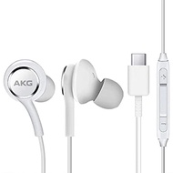 White AKG Samsung Earpiece Earphone Type-c Type C Connector In-Ear Earphone Galaxy Note10 , 20 , 21 S8 S9 S10 S20 S21