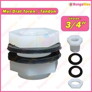 3/4 inch Threaded Tank Tower Nut Verloop Connector Ring Vlok Ring PVC Pipe Faucet Tarpaulin Pool VC-