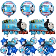 6pcs Thomas Train Car Foil Balloons Globos Car Theme Party Supplies Wedding Birthday Party Decoration Kids Toys Ballons Baby Shower Ball