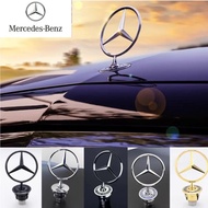 1Pcs Car Front Bonnet Logo Emblem Zinc Alloy Decorate Badge For Mercedes Benz W204 W220 C180 C200 E2