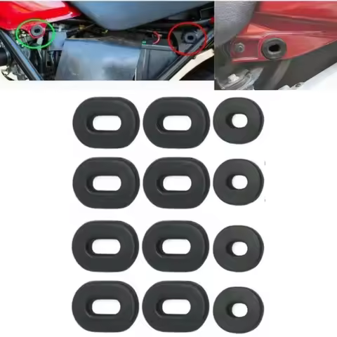 12pcs Motorcycle Side Cover Grommet Set for Honda CB/CL/SL/XL100 CB/CT/SL/TL/XL125 CB200/500/550/750