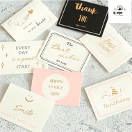 GOGOU Mini Greeting Card Best Wishes Wedding Wishing Card Birthday Wish Card