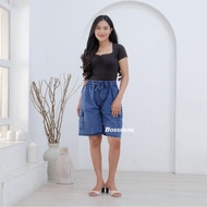 3/4 women's shorts - women's cargo jeans hotpants - 3/4 women's jumbo jeans culottes