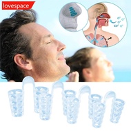 LOVESPACE 4Pcs/Box Anti Snore Apnea Nose Clip Breathe Aid Anti-snoring Device Sleeping Aid Equipment