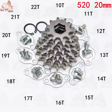 520 10t 15T 16T 17T 18T 19T 20T Tooth 20mm ID Front Engine Sprocket fit Pit Bike part For Honda Lifa
