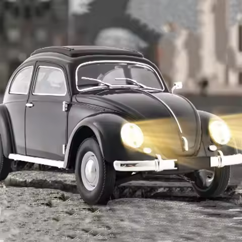 RC WPL D62 Mini Kid 2.4G Retro Beetle Remote Control Car Simulation Hardtop Sedan Model Climbing Car