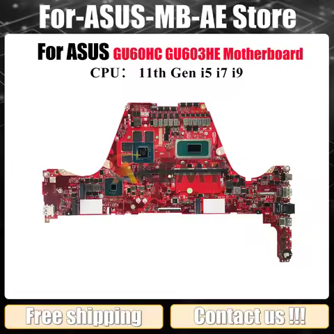 GU603HE Laptop Motherboard For ASUS ROG Zephyrus M16 GU60HC GU603 GU603HE Mainboard W/ 11th Gen i5 i
