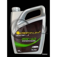 POWER UP ECO TECH SYNTHETIC BLEND 15W40 ENGINE OIL 4L