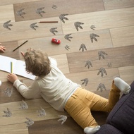 Dinosaur Footprint Floor Decal Dinosaur Footprint Sticker Decoration Self-Adhesive DIY Graffiti PVC 