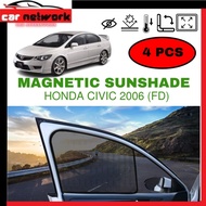 Honda Civic FD 2006-2011 OEM Magnetic Sunshade Car Sun Cover (4PCS)