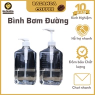 Sirup pump, 1600ml plastic sugar, 10cc pump nozzle