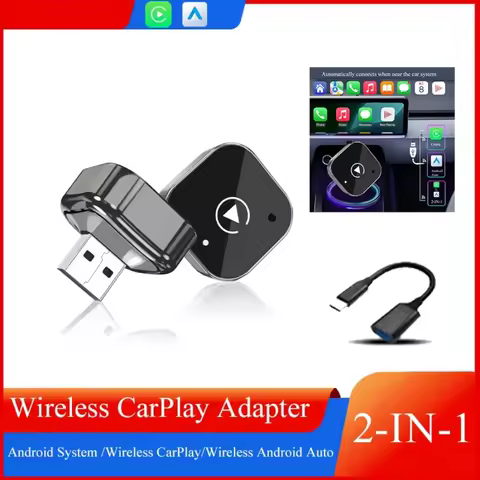 Gallop Sprite 2 in 1 Wireless CarPlay and Android Auto Adapter Plug And Play AI Smart Box for All Ca