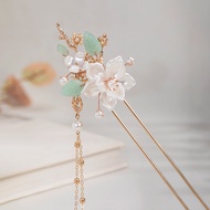 Hanfu Headdress Antique Camellia Hairpin Tassel Hairpin Chinese Style Hairpin Chinese Style Hair Acc