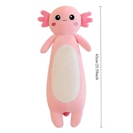 Cute Large Size Axolotl Plush Doll Pink Salamander Throw Pillow Plushie Toy Stuffed Animal Doll Vale