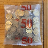 1997年 香港回歸 紀念 5角 硬幣 (100個）金光車輪上上品